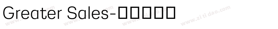 Greater Sales字体转换